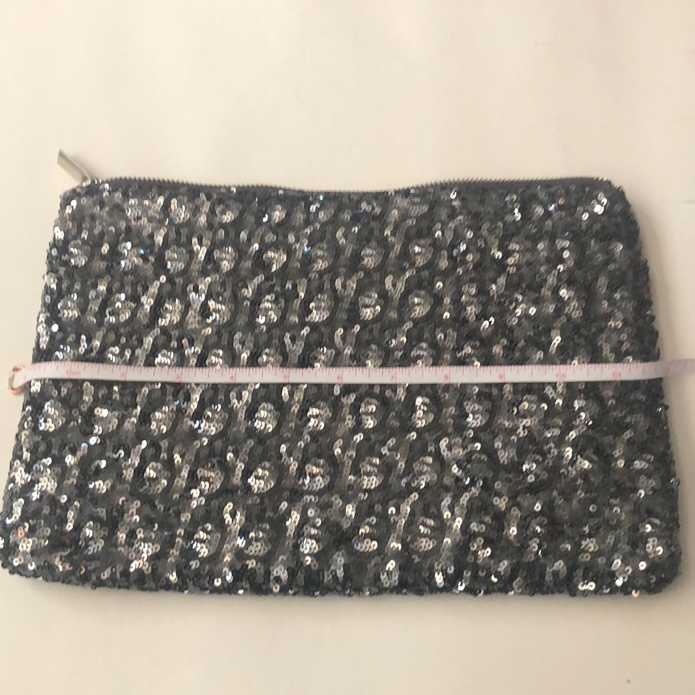 Julep large cosmetic sequin bag